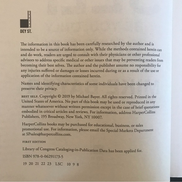 EUC Best Self (book): Be You, Only Better by Life Coach Mike Bayer/ Hard cover - Picture 5 of 5